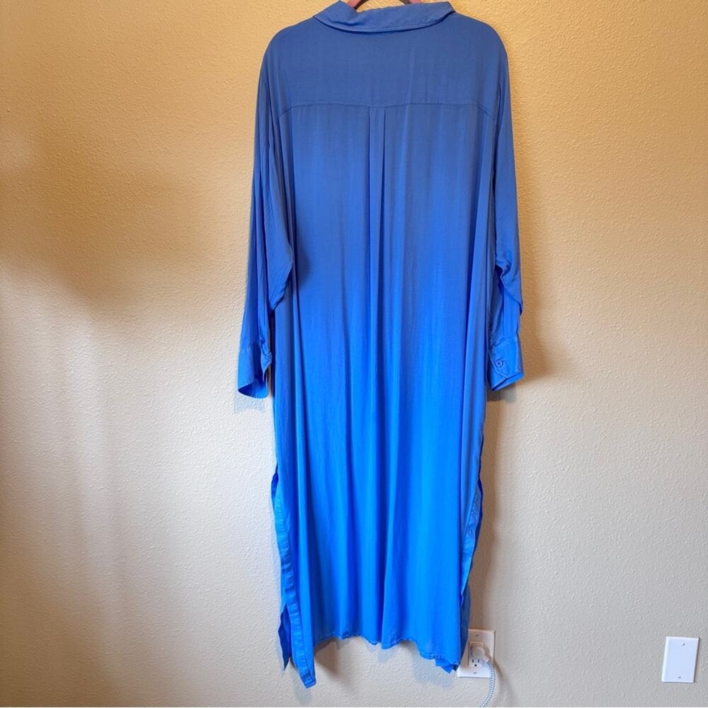 Universal Standard Blue Button Down Cardigan Swea… - image 7